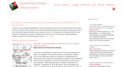 Desktop Screenshot of epistemocritique.org